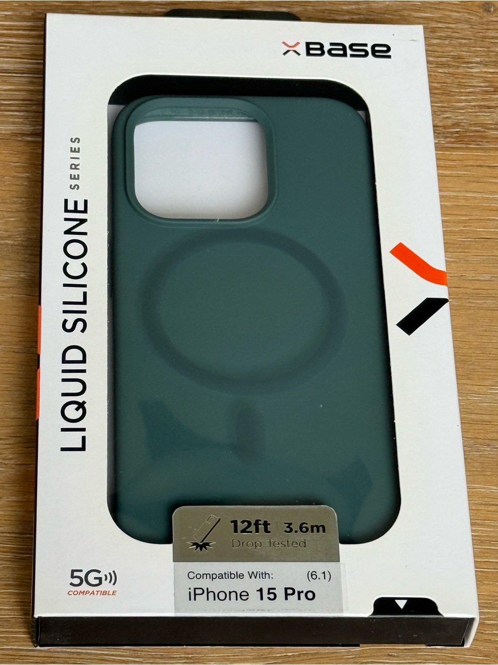 New xBase Liquid Silicone iPhone 15 Pro Case 6.1” Green